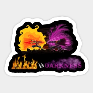 Fire vs Darkness 2 Sticker